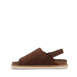 Taos Footwear Cork Support Sandals*Abstract Chocolate Suede