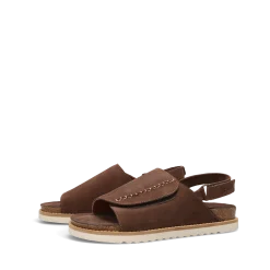 Taos Footwear Cork Support Sandals*Abstract Chocolate Suede