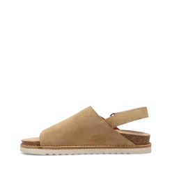 Taos Footwear Cork Support Sandals*Abstract Warm Sand Suede