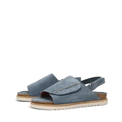 Taos Footwear Cork Support Sandals*Abstract Blue Suede
