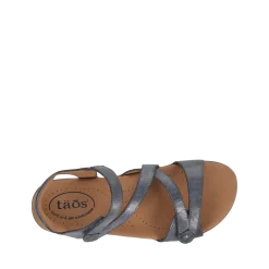 Taos Footwear Soft Support Sandals*Big Time Dark Blue