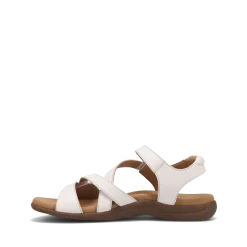 Taos Footwear Soft Support Sandals*Big Time White