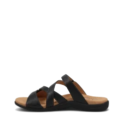 Taos Footwear Soft Support Sandals*Double U Black