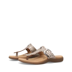 Taos Footwear Soft Support Sandals*Flash Champagne