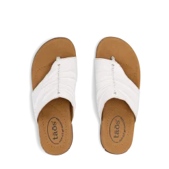 Taos Footwear Soft Support Sandals*Gift 2 Classic White