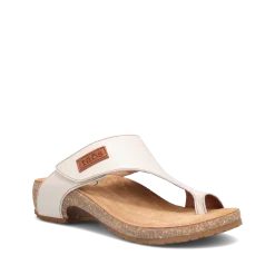 Taos Footwear Cork Support Sandals|Wedge Sandals*Loop Off White