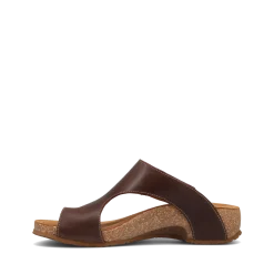 Taos Footwear Cork Support Sandals|Wedge Sandals*Loop Mocha