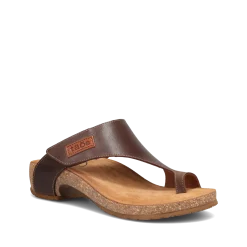 Taos Footwear Cork Support Sandals|Wedge Sandals*Loop Mocha