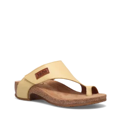Taos Footwear Cork Support Sandals|Wedge Sandals*Loop Lemon Sorbet