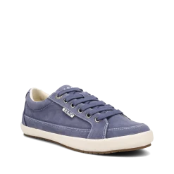 Taos Footwear Canvas|Walking*Moc Star 2 Indigo Distressed