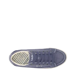 Taos Footwear Canvas|Walking*Moc Star 2 Indigo Distressed