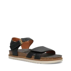Taos Footwear Cork Support Sandals*Modern Black
