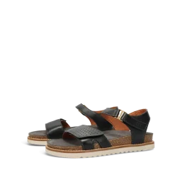 Taos Footwear Cork Support Sandals*Modern Black