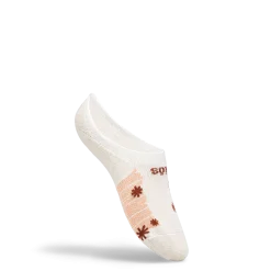 Taos Footwear Accessories*No Show Stars and Stripes Socks Singe White/Peach