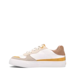 Taos Footwear White|Leather*Pop Soul Sand/Mustard Multi