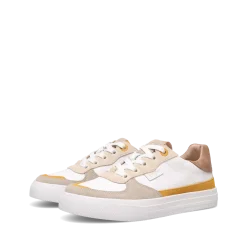 Taos Footwear White|Leather*Pop Soul Sand/Mustard Multi