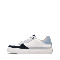 Taos Footwear White|Leather*Pop Soul Cloud/Chambray Multi