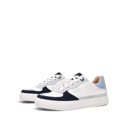 Taos Footwear White|Leather*Pop Soul Cloud/Chambray Multi