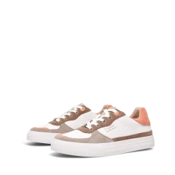 Taos Footwear White|Leather*Pop Soul Walnut/Peach Multi
