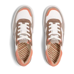 Taos Footwear White|Leather*Pop Soul Walnut/Peach Multi