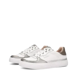 Taos Footwear White|Leather*Pop Soul White Metallic Multi