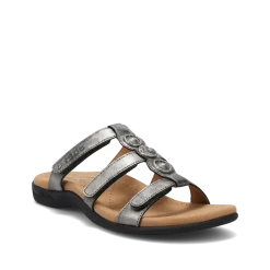 Taos Footwear Soft Support Sandals*Prize 4 Pewter