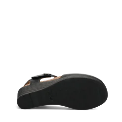 Taos Footwear Cork Support Sandals|Wedge Sandals*Promise Black