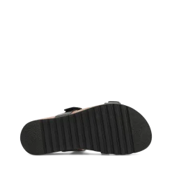 Taos Footwear Cork Support Sandals*Ringslide Black
