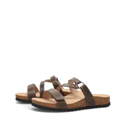 Taos Footwear Cork Support Sandals*Ringslide Mocha