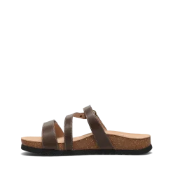 Taos Footwear Cork Support Sandals*Ringslide Mocha
