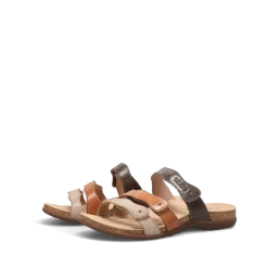Taos Footwear Cork Support Sandals*Scribble Brown Multi
