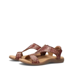 Taos Footwear Soft Support Sandals*Show Stopper Cognac