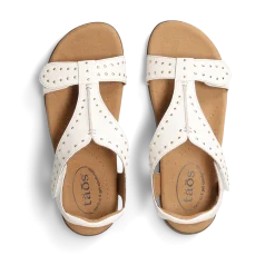 Taos Footwear Soft Support Sandals*Show Stopper White