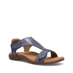 Taos Footwear Soft Support Sandals*Show Stopper Dark Blue