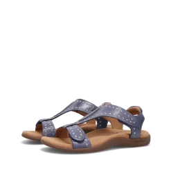 Taos Footwear Soft Support Sandals*Show Stopper Dark Blue