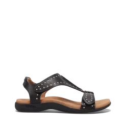 Taos Footwear Soft Support Sandals*Show Stopper Black