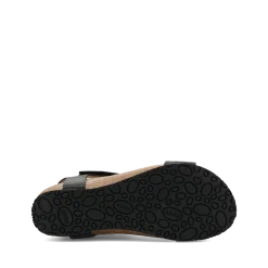 Taos Footwear Cork Support Sandals|Wedge Sandals*Showtime Black