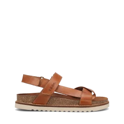 Taos Footwear Cork Support Sandals*Sideways Caramel
