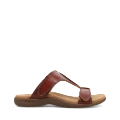 Taos Footwear Soft Support Sandals*Slide Show Cognac