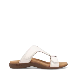 Taos Footwear Soft Support Sandals*Slide Show White
