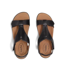Taos Footwear Soft Support Sandals*The Show Black