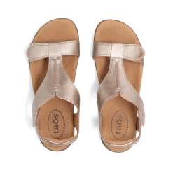 Taos Footwear Soft Support Sandals*The Show Champagne