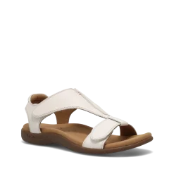 Taos Footwear Soft Support Sandals*The Show White