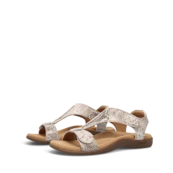 Taos Footwear Soft Support Sandals*The Show Brown Snake