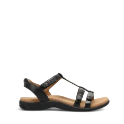 Taos Footwear Soft Support Sandals*Trophy 2 Black