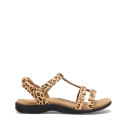 Taos Footwear Soft Support Sandals*Trophy 2 Cheetah Pony Hair