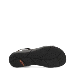 Taos Footwear Soft Support Sandals*Trophy 2 Pewter Embossed