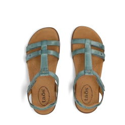 Taos Footwear Soft Support Sandals*Trophy 2 Teal
