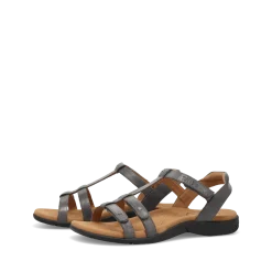 Taos Footwear Soft Support Sandals*Trophy 2 Steel