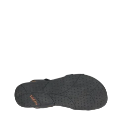 Taos Footwear Soft Support Sandals*Trophy 2 Black Emboss